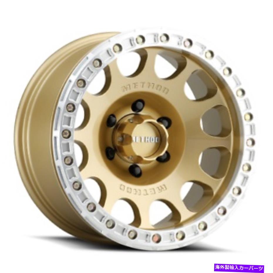 ホイール 4本セット 17x9メソッドMR105 V3ビードロックゴールドホイール6x5.5(-38mm)セット4 17x9 Method MR105 V3 Beadlock Gold Wheel 6x5.5 (-38mm) Set of 4【並行輸入品】|Us Custom Parts Shop USDM