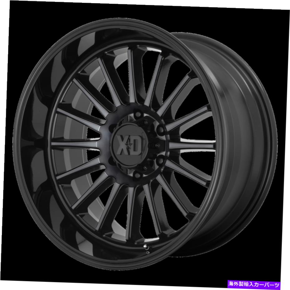 ホイール　４本セット 20x10 XDシリーズXD857むち打ち症のグロスブルクw/グレーティントホイール5x5（-18mm）セット4のセット 20x10 XD Series XD857 Whiplash Gloss Blk W/Gray Tint Wheel 5x5 (-18mm) Set of 4【並行輸入品】