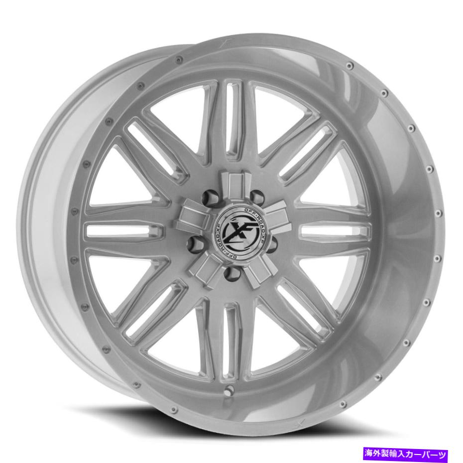 ホイール　４本セット 24x12 xfx flow xfx-303ブラシとミルドホイール6x135/6x5.5（-44mm）セット4 24x12 XFX Flow XFX-303 Brushed & Milled Wheels 6x135/6x5.5 (-44mm) Set of 4【並行輸入品】