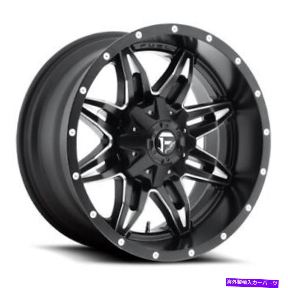 ホイール　４本セット 20x10 d567燃料致命的な黒と粉砕ホイール5x4.5/5x5（-24mm）セット4 20x10 D567 Fuel Lethal Black & Milled Wheels 5x4.5/5x5 (-24mm) Set of 4【並行輸入品】
