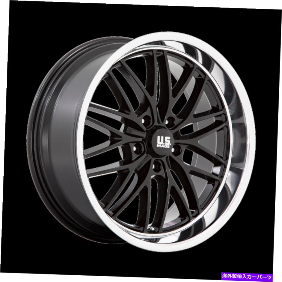 ホイール 4本セット 22x10.5 US Mags U138 Santa Cruzブラックダイヤモンドカットリップホイール5x5(0mm)セット4 22x10.5 US Mags U138 Santa Cruz Black Diamond Cut Lip Wheels 5x5 (0mm) Set of 4【並行輸入品】