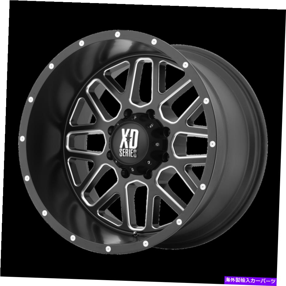 ホイール　４本セット 22x10 XDシリーズXD820ブラックミリングホイール6x135（-24mm）セット4 22x10 XD Series XD820 Black Milled Wheels 6x135 (-24mm) Set of 4【並行輸入品】