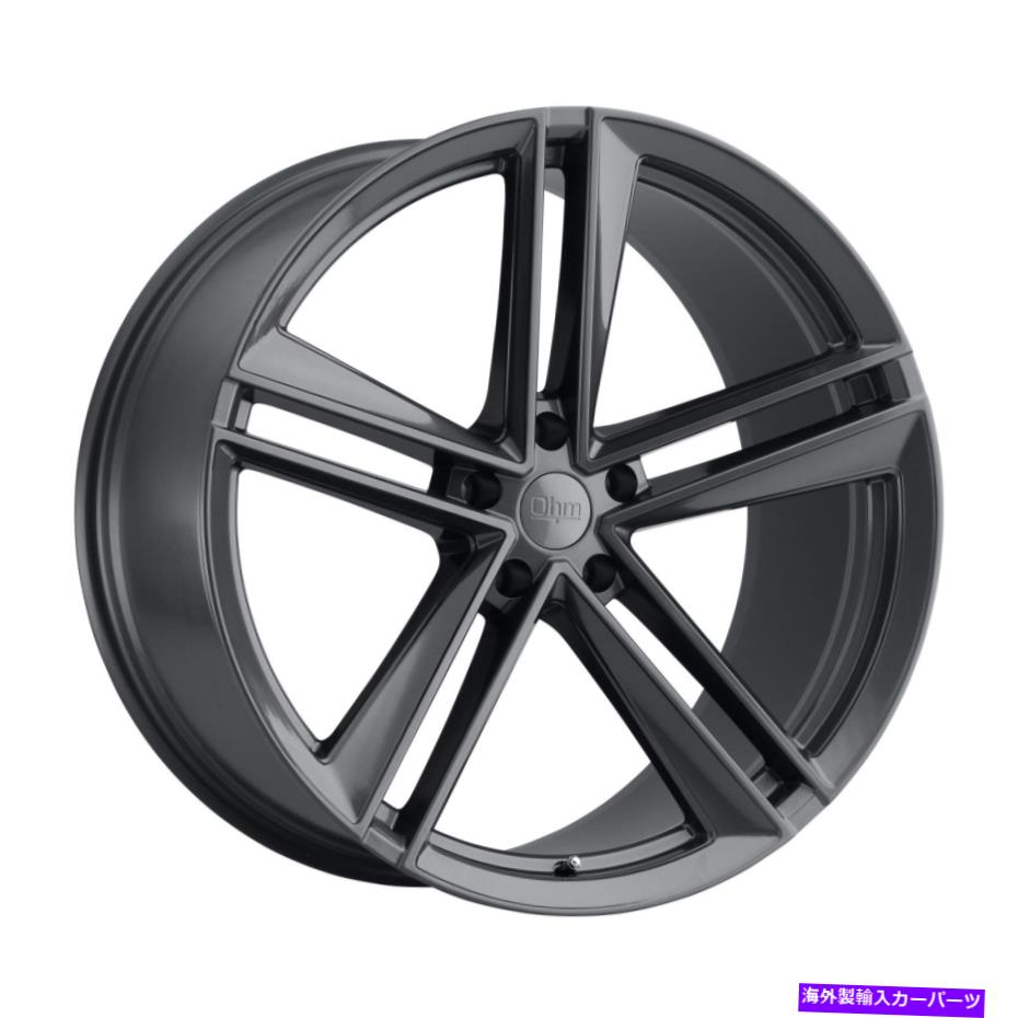 ホイール　４本セット 20x10オームライトニンググロスガンメタルホイール5x120（30mm）4のセット 20x10 Ohm Lightning Gloss Gunmetal Wheels 5x120 (30mm) Set of 4【並行輸入品】
