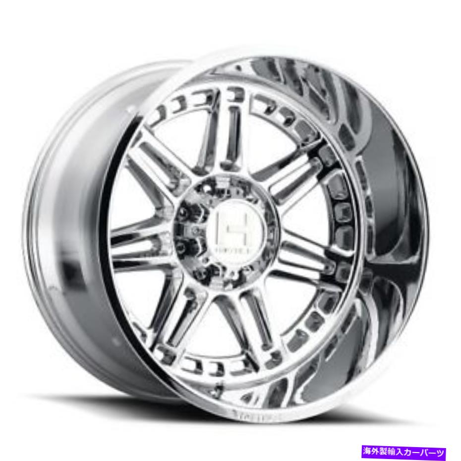 ホイール 4本セット 22x10敵対的なH124ルナティックアーマーメッキ(クロム)ホイール8x6.5(-25mm)セット4 22x10 Hostile H124 Lunatic Armor Plated (Chrome) Wheels 8x6.5 (-25mm) Set of 4【並行輸入品】|Us Custom Parts Shop USDM