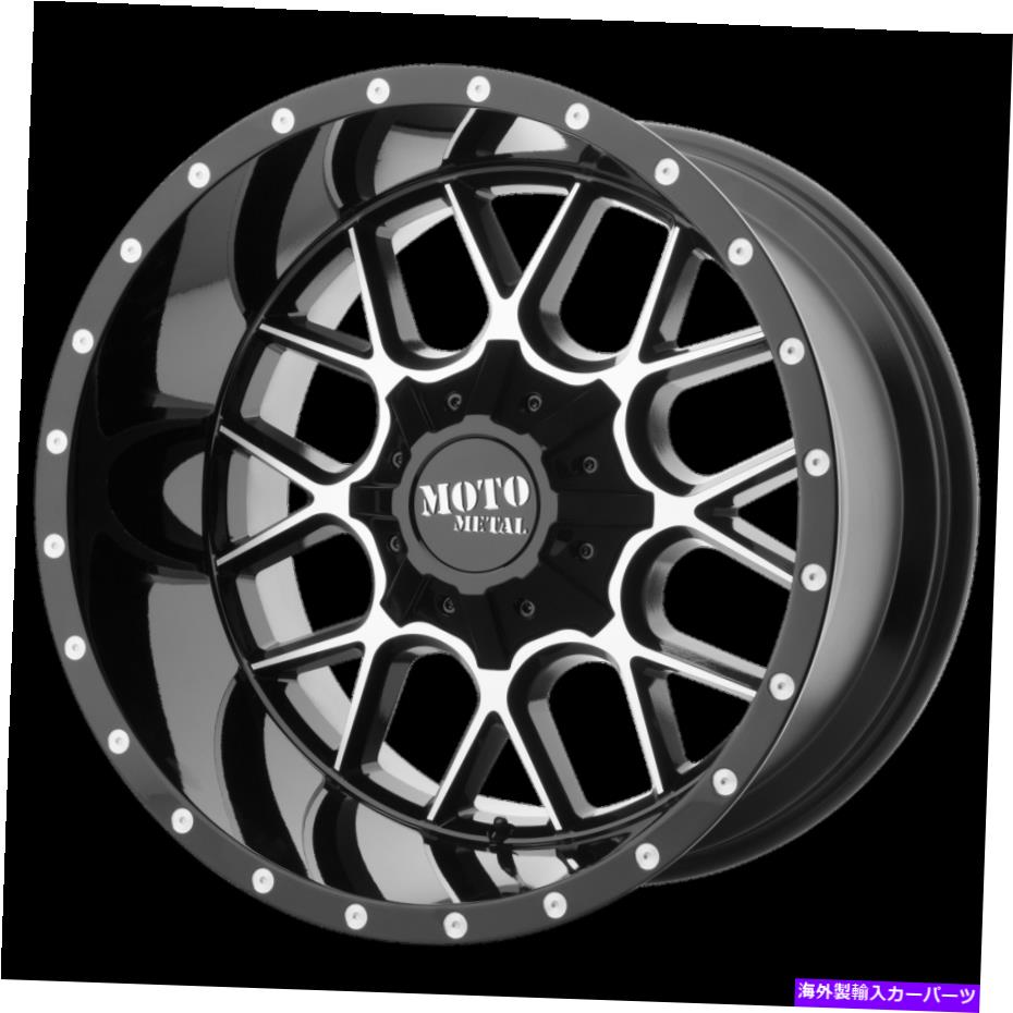 ホイール　４本セット 22x10 Moto Metal Mo986ブラック機械加工ホイール6x135/6x5.5（12mm）セット4 22x10 Moto Metal MO986 Black Machined Wheels 6x135/6x5.5 (12mm) Set of 4【並行輸入品】