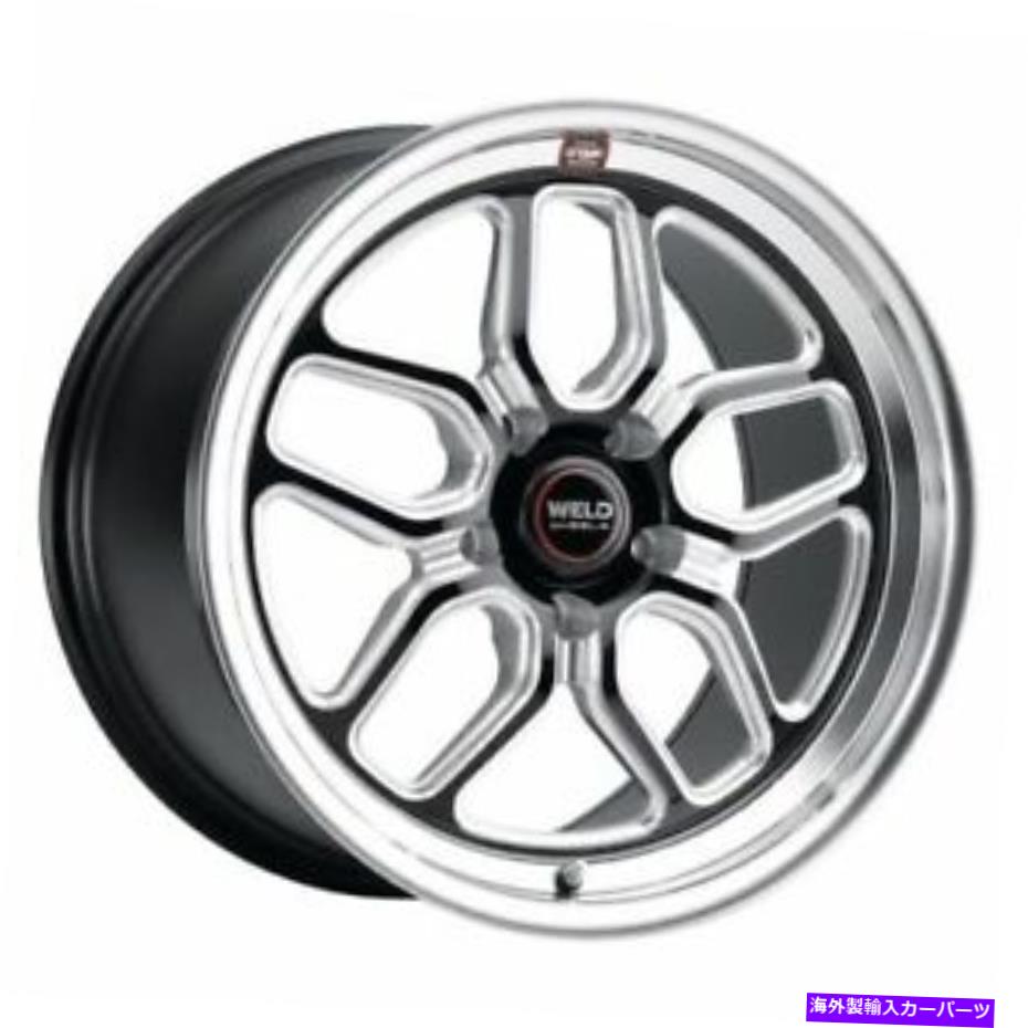 ホイール　４本セット 18x10溶接s152ラグナドラッグブラックミリングホイール5x112（40mm）セット4のセット 18x10 WELD S152 Laguna Drag Black Milled Wheels 5x112 (40mm) Set of 4【並行輸入品】