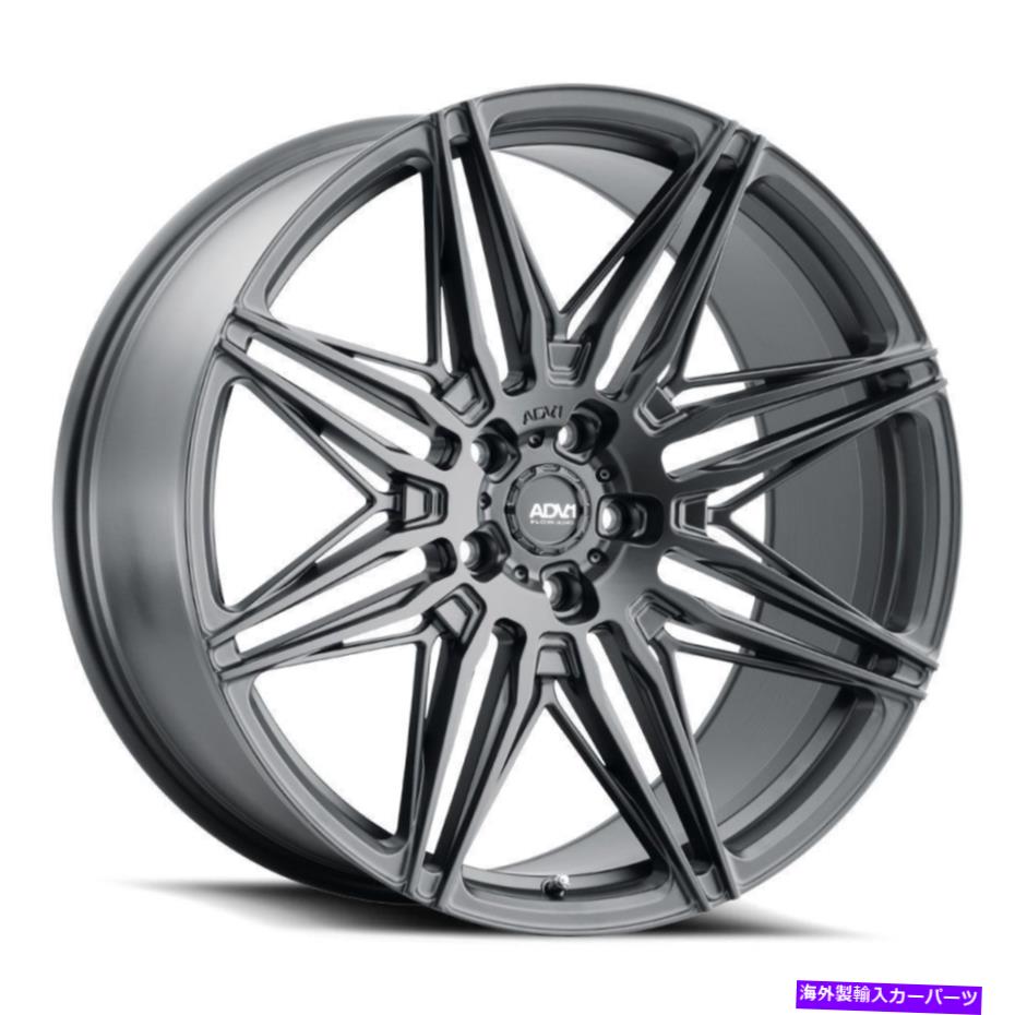ホイール　４本セット 22x10.5 adv.1 v112 adv08サテンブラックホイール5x130（33mm）セット4 22x10.5 ADV.1 V112 ADV08 Satin Black Wheels 5x130 (33mm) Set of 4【並行輸入品】