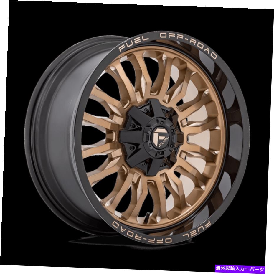 ホイール　４本セット 22x10燃料オフロードD797アークブロンズブラックリップホイール8x170（-18mm）セット4 22x10 Fuel Off-Road D797 Arc Bronze Black Lip Wheels 8x170 (-18mm) Set of 4【並行輸入品】