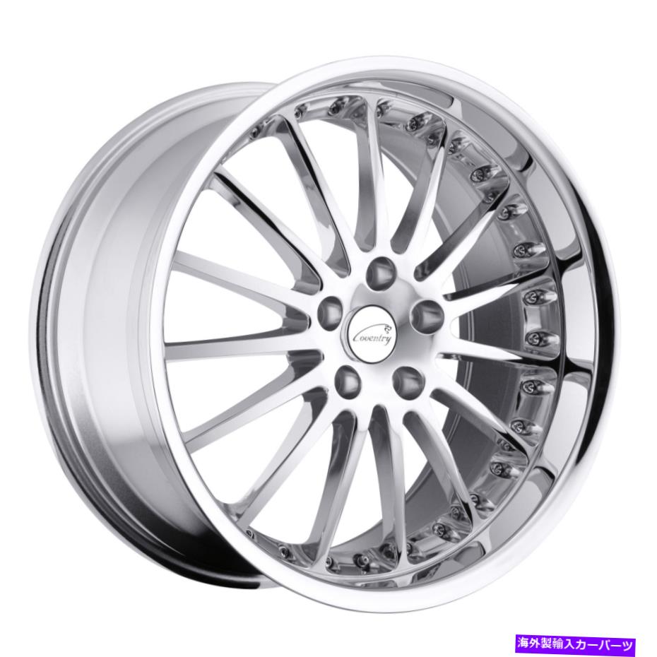 ホイール 4本セット 20x10コベントリーホイットリークロムホイール5x108(45mm)セット4 20x10 Coventry Whitley Chrome Wheels 5x108 (45mm) Set of 4【並行輸入品】|Us Custom Parts Shop USDM