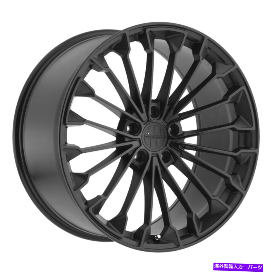 ホイール　４本セット 19x10ビクター機器Wurttemburg Blk W/Gloss Face Wheels 5x130（50mm）セット4セット 19x10 Victor Equipment Wurttemburg Blk W/Gloss Face Wheels 5x130 (50mm) Set of 4【並行輸入品】