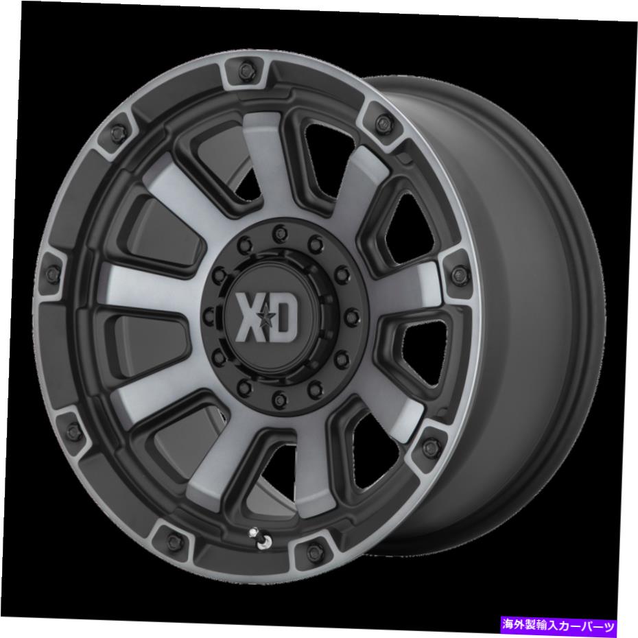 ホイール　４本セット 20x10 XDシリーズXD852ガントレットブラックW/グレーホイール5x5/5x5.5（-18mm）セット4 20x10 XD Series XD852 Gauntlet Black W/Gray Wheels 5x5/5x5.5 (-18mm) Set of 4【並行輸入品】