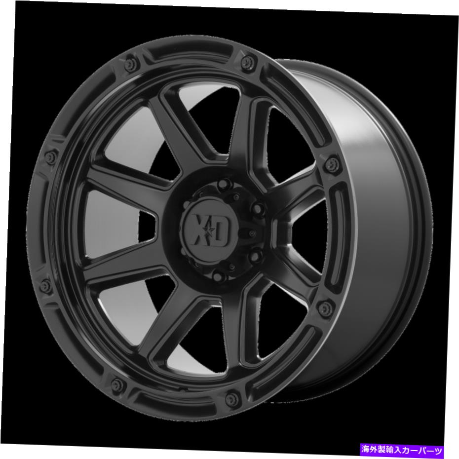 ホイール　４本セット 20x12 XD XD863サテンブラックホイール5x5（-44mm）セット4 20x12 XD XD863 Satin Black Wheel 5x5 (-44mm) Set of 4【並行輸入品】