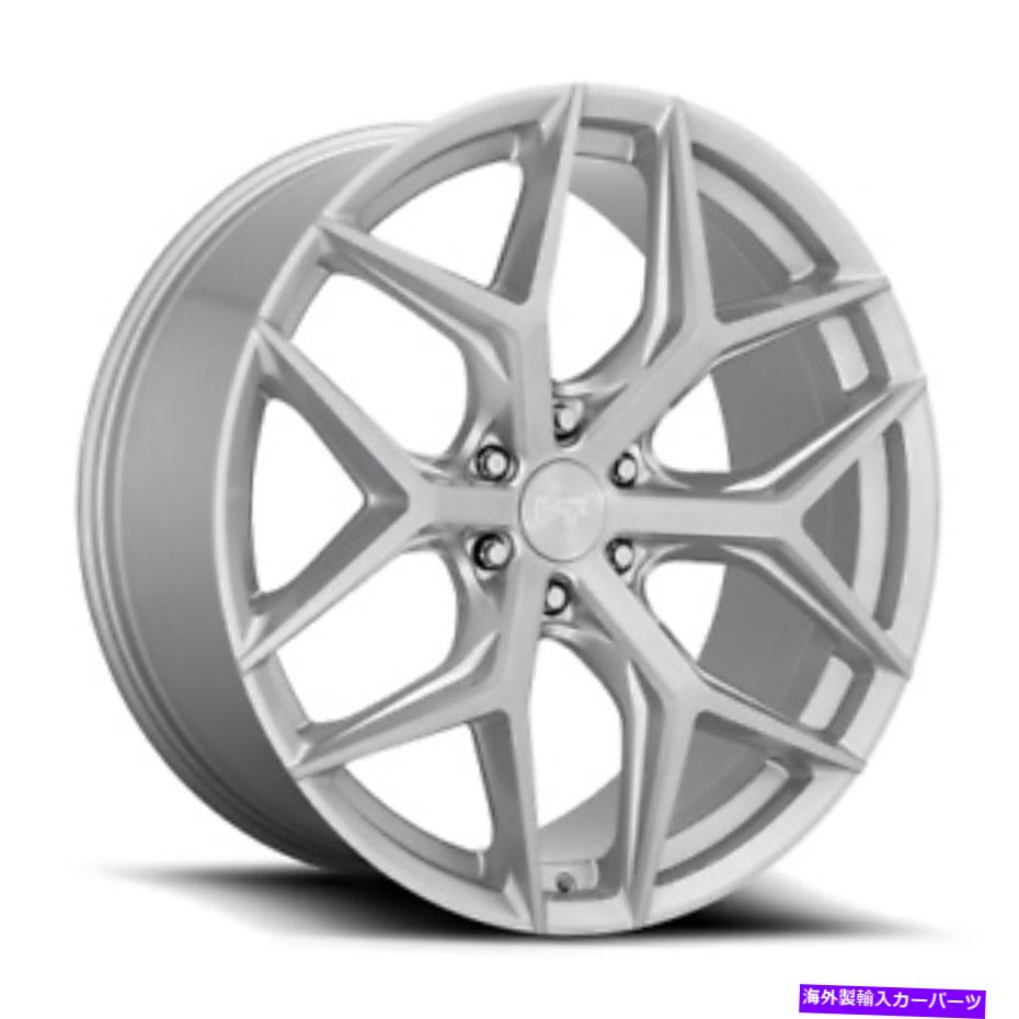 ホイール　４本セット 24x10 m233ニッチバイスグロスシルバーブラシホイール6x5.5（30mm）セット4のセット 24x10 M233 Niche Vice Gloss Silver Brushed Wheels 6x5.5 (30mm) Set of 4【並行輸入品】