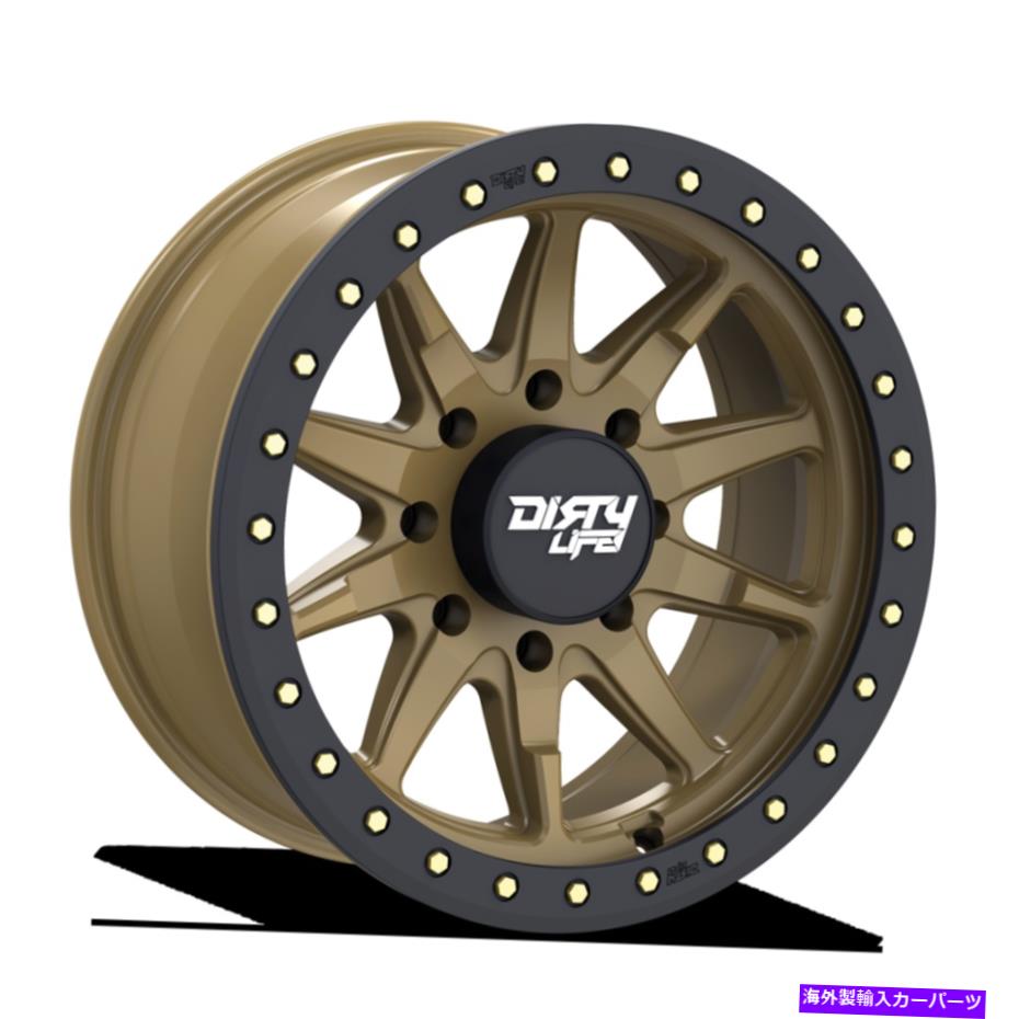 ホイール 4本セット 20x9ダーティライフDT-2サテンゴールドホイール8x6.5(0mm)4のセット 20x9 DIRTY LIFE DT-2 Satin Gold Wheels 8x6.5 (0mm) Set of 4【並行輸入品】|Us Custom Parts Shop USDM