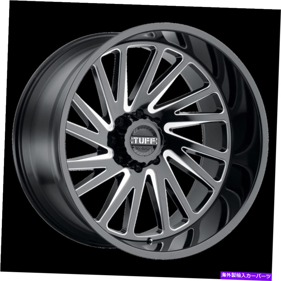 ホイール　４本セット 22x12 Tuff T2a Gloss Black＆Milled Directional Wheels 6x135（-45mm）セット4 22x12 Tuff T2A Gloss Black & Milled DIRECTIONAL Wheels 6x135 (-45mm) Set of 4【並行輸入品】