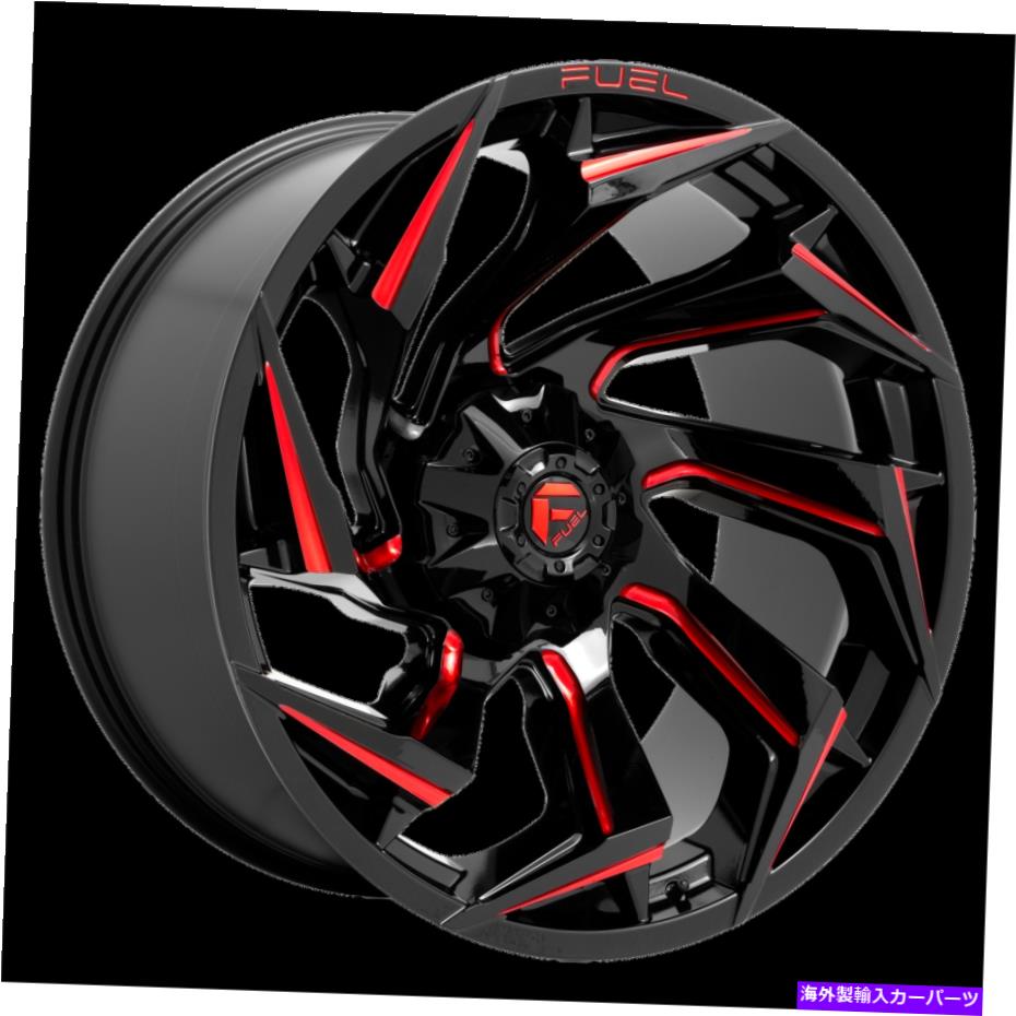 ホイール　４本セット 20x9燃料1PC D755反応光沢blkミルホイール8x170（1mm）セット4のセット 20x9 Fuel 1pc D755 REACTION Gloss Blk Mill Wheel 8X170 (1mm) Set of 4【並行輸入品】