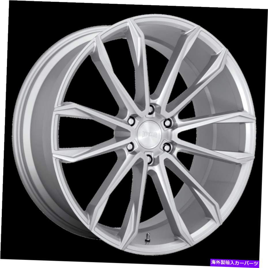 ホイール　４本セット 24x10ダブDC248クラウズグロスシルバーブラシホイール6x5.5（30mm）セット4のセット 24x10 Dub DC248 Clout Gloss Silver Brushed Wheels 6x5.5 (30mm) Set of 4【並行輸入品】