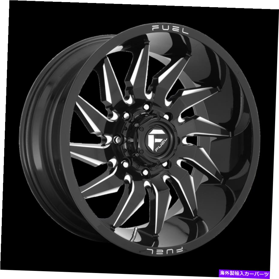 ホイール 4本セット 24x12燃料1PC D744セイバーグロスブラックミリングホイール6x135(-44mm)セット4 24x12 Fuel 1pc D744 SABER Gloss Black Milled Wheel 6x135 (-44mm) Set of 4【並行輸入品】|Us Custom Parts Shop USDM