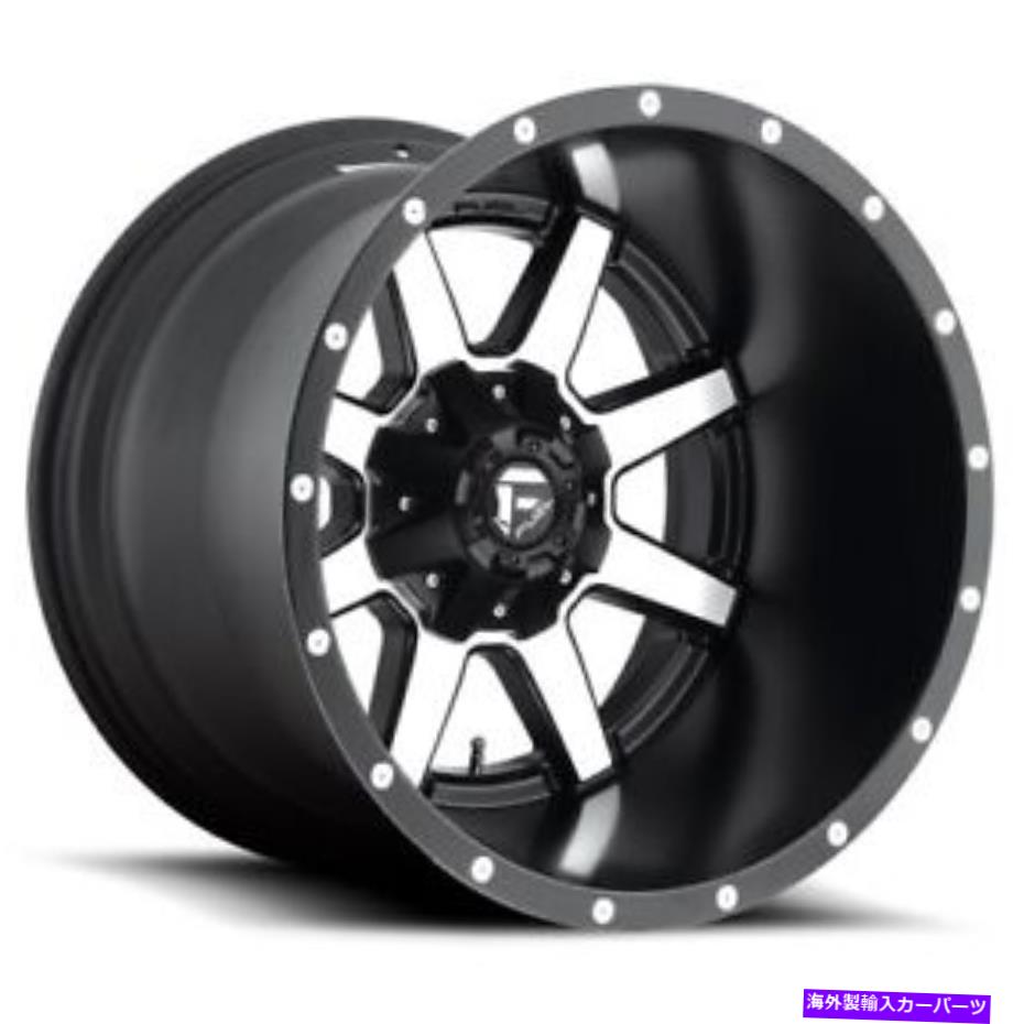 ホイール　４本セット 20x10 d537燃料マーベリックマットブラック機械加工ホイール8x170（-18mm）セット4 20x10 D537 Fuel Maverick Matte Black Machined Wheels 8x170 (-18mm) Set of 4【並行輸入品】
