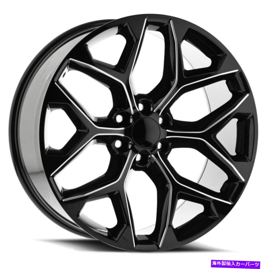 ホイール　４本セット 26x10 O.E. Revolution G-09 Gloss Black＆Milled Wheels 6x5.5（31mm）4のセット 26x10 O.E. Revolution G-09 Gloss Black & Milled Wheels 6x5.5 (31mm) Set of 4【並行輸入品】