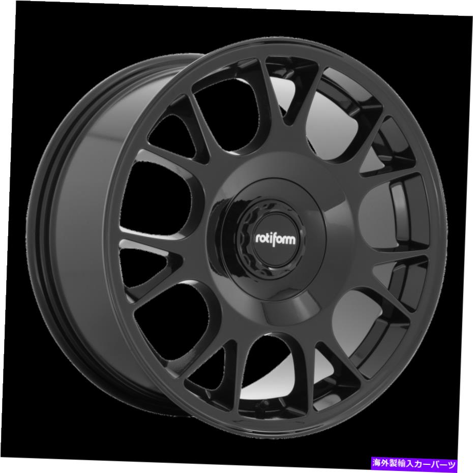 ホイール　４本セット 19x9.5 Rotiform 1PC R187 TUF-Rグロスブラックホイール5x112/5x4.5（38mm）セット4 19x9.5 Rotiform 1pc R187 TUF-R Gloss Black Wheel 5x112/5x4.5 (38mm) Set of 4【並行輸入品】