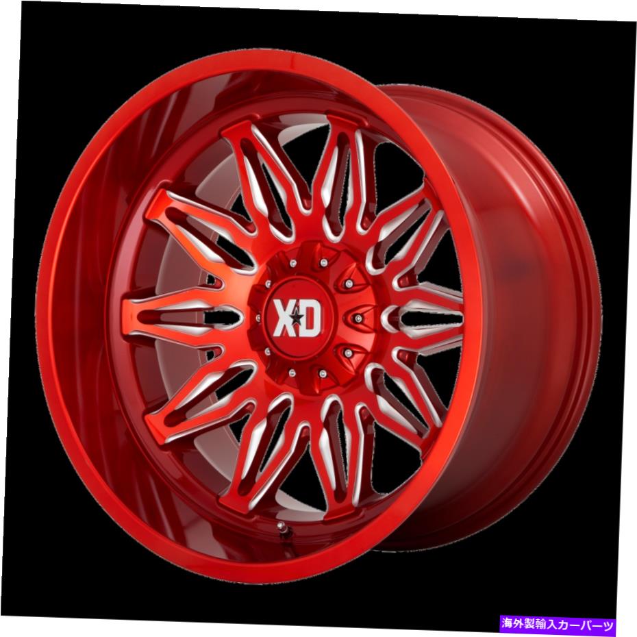 ホイール　４本セット 22x10 XDシリーズXD859 Gunner Candy Red Milled Wheel 5x5/5x5.5（-18mm）セット4 22x10 XD Series XD859 Gunner Candy Red Milled Wheel 5x5/5x5.5 (-18mm) Set of 4【並行輸入品】