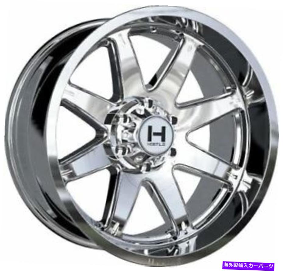 ホイール 4本セット 22x10敵対的なH109アルファアーマーメッキ(Chrome)ホイール6x135(-25mm)セット4 22x10 Hostile H109 Alpha Armor Plated (Chrome) Wheels 6x135 (-25mm) Set of 4【並行輸入品】|Us Custom Parts Shop USDM
