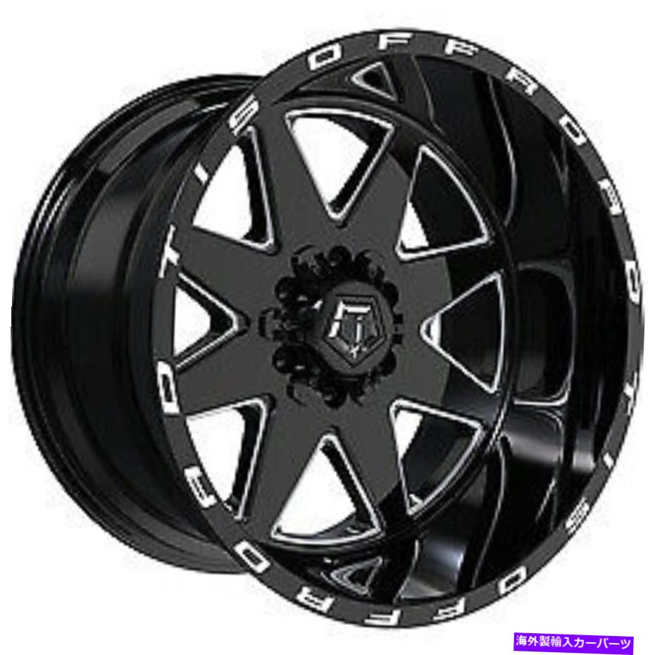 ホイール　４本セット 20x12 tis 551bmグロスブラックw/ミリングホイール6x5.5/6x135（-44mm）セット4 20x12 TIS 551BM Gloss Black w/Milled Wheels 6x5.5/6x135 (-44mm) Set of 4【並行輸入品】