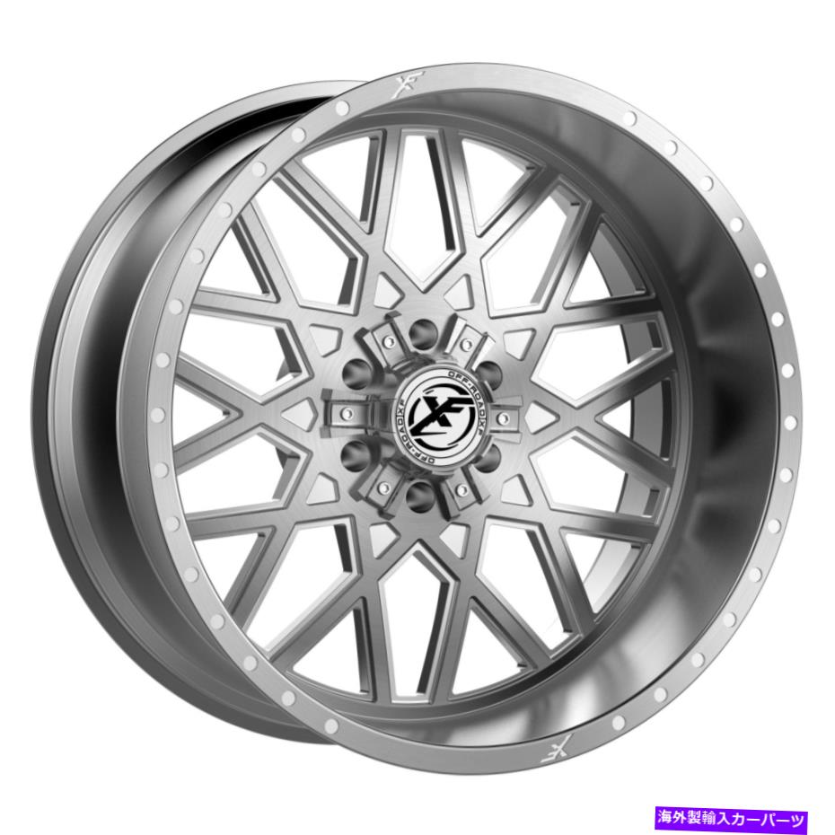 ホイール　４本セット 22x12 xfx flow xfx-307ブラシとフライドホイール5x5.5/5x150（-44mm）セット4 22x12 XFX Flow XFX-307 Brushed & Milled Wheels 5x5.5/5x150 (-44mm) Set of 4【並行輸入品】｜Us Custom Parts Shop USDM