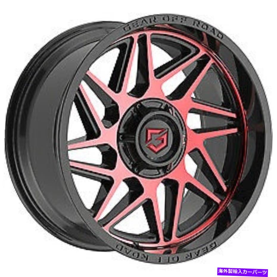 ホイール　４本セット 22x12ギアオフロード761MBR比BLKマッハホイール6x135（-44mm）セット4 22x12 Gear Off Road 761MBR Ratio Blk Mach Wheels 6x135 (-44mm) Set of 4【並行輸入品】｜Us Custom Parts Shop USDM