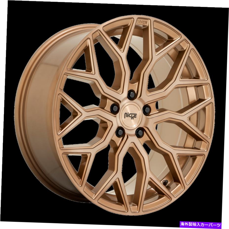 ホイール　４本セット 20x9ニッチ1PC M263 Mazzanti Bronze Brushed Wheel 5x112（27mm）セット4 20x9 Niche 1pc M263 MAZZANTI Bronze Brushed Wheel 5x112 (27mm) Set of 4【並行輸入品】