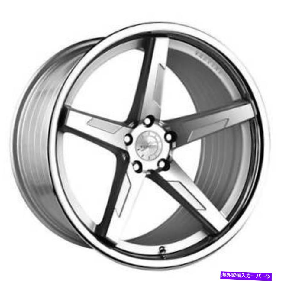 ホイール　４本セット （4）19x8.5 vertiniホイールrfs1.7銀機械加工リム（b30） (4) 19x8.5 Vertini Wheels RFS1.7 Silver Machined Rims(B30)【並行輸入品】