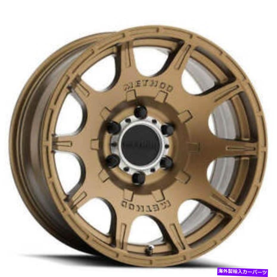 ホイール　４本セット （4）18 "メソッドホイールMR308ルーストブロンズオフロードリム（B1） (4) 18" Method Wheels MR308 Roost Bronze Off Road Rims (B1)【並行輸入品】｜Us Custom Parts Shop USDM