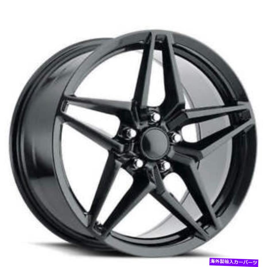 ホイール　４本セット （4）18 "スティガードコルベットC7ホイールFR 29 ZR1カーボンブラックOEMレプリカ（B3） (4) 18" Staggered Corvette C7 Wheels FR 29 ZR1 Carbon Black OEM Replica(B3)【並行輸入品】｜Us Custom Parts Shop USDM
