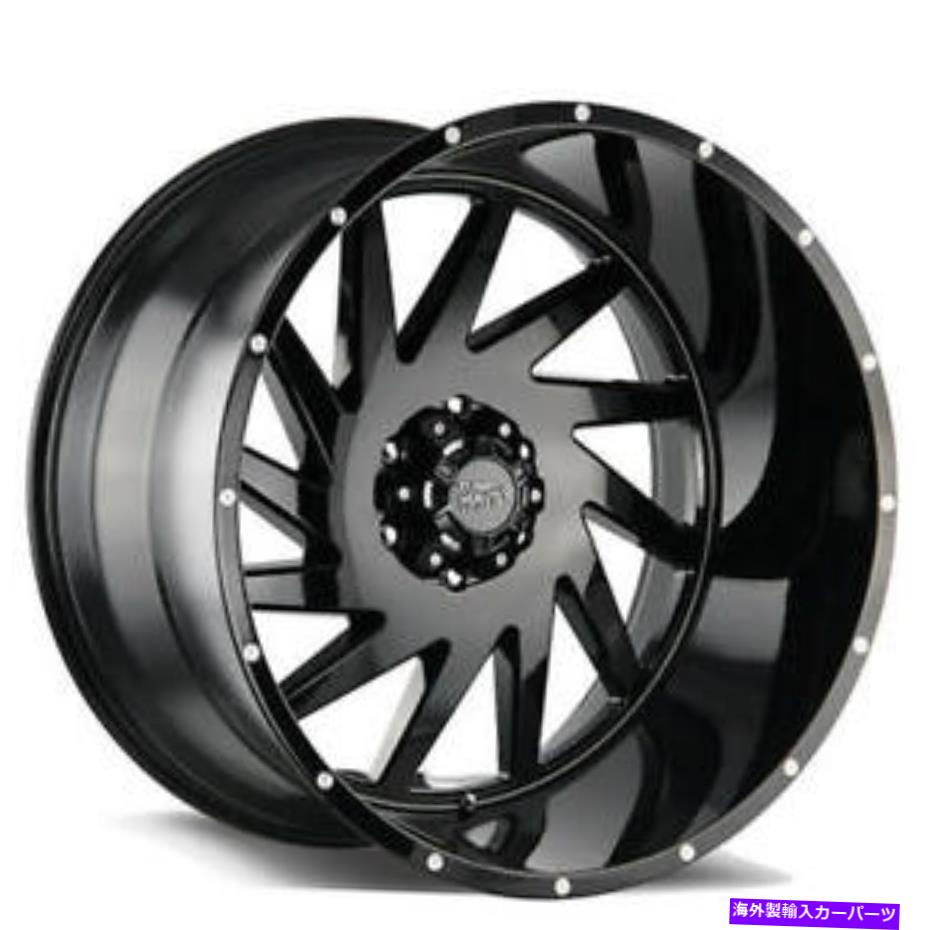 ホイール 4本セット (4)20x14オフロードモンスターホイールM12グロスブラックリム(B44) (4) 20x14 Off Road Monster Wheels M12 Gloss Black Rims (B44)【並行輸入品】|Us Custom Parts Shop USDM