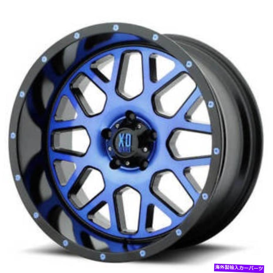 ホイール　４本セット （4）20 "XDホイールXD820グレネードサテンブラックマシンブルーWオフロード（B41） (4) 20" XD Wheels XD820 Grenade Satin Black Machined Blue w Off Road (B41)【並行輸入品】｜Us Custom Parts Shop USDM