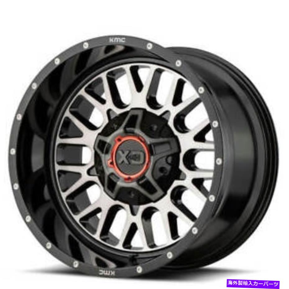 ホイール　４本セット （4）20x9 XDホイールXD842スネアグロスブラックWグレーオフロードリム（B44） (4) 20x9 XD Wheels XD842 Snare Gloss Black w Grey Off Road Rims (B44)【並行輸入品】