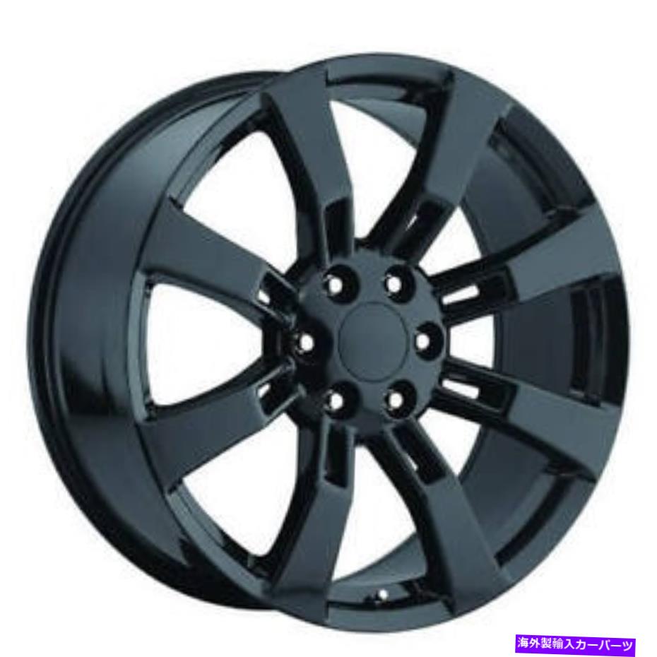 ホイール　４本セット （4）22 "GMCデナリ /エスカレードホイールFR 40グロスブラックOEMレプリカリム（B31） (4) 22" GMC Denali / Escalade Wheels FR 40 Gloss Black OEM Replica Rims(B31)【並行輸入品】｜Us Custom Parts Shop USDM 350,856円