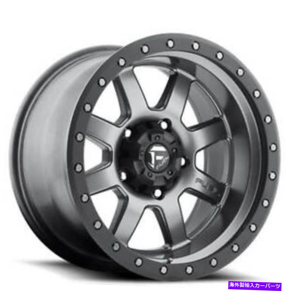 ホイール 4本セット (4)18x9燃料ホイールD552トロフィーマットグレーWブラックリングオフロードリム(B48) (4) 18x9 Fuel Wheels D552 Trophy Matte Grey w Black Ring Off Road Rims (B48)【並行輸入品】|Us Custom Parts Shop USDM
