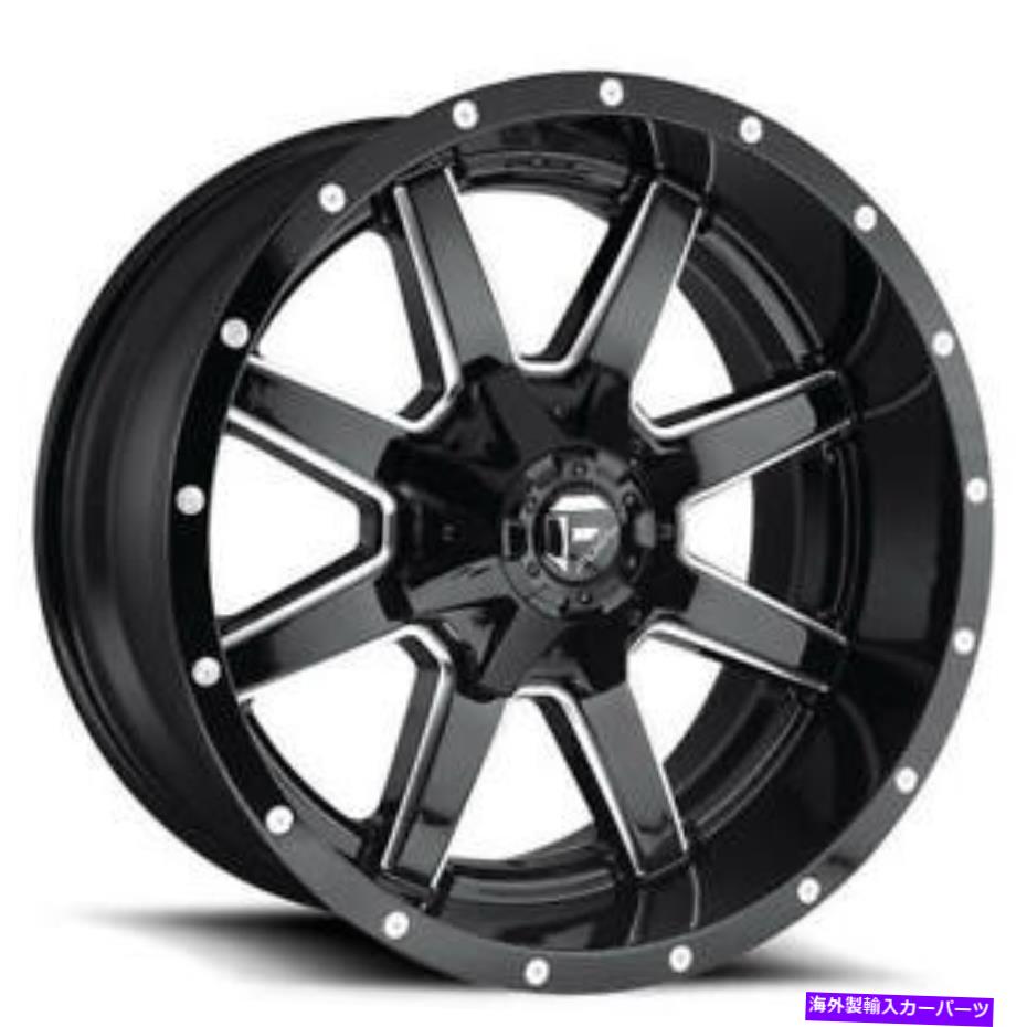 ホイール 4本セット (4)18 "燃料ホイールD610マーベリックグロスブラックミルズオフロードリム(B45) (4) 18" Fuel Wheels D610 Maverick Gloss Black Milled Off Road Rims (B45)【並行輸入品】|Us Custom Parts Shop USDM