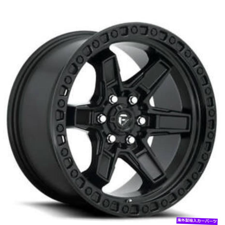 ホイール 4本セット (4)17 "燃料ホイールD697キッカー6マットブラックオフロードリム(B44) (4) 17" Fuel Wheels D697 Kicker 6 Matte Black Off Road Rims(B44)【並行輸入品】|Us Custom Parts Shop USDM