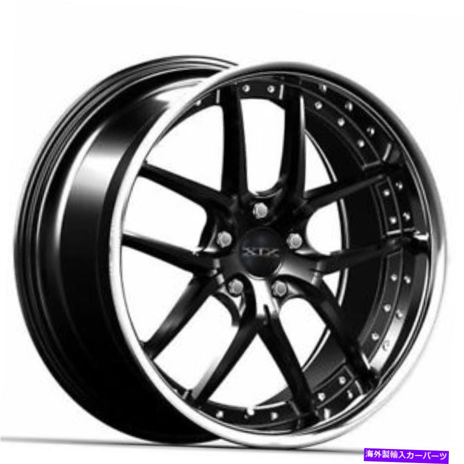 ホイール 4本セット (4)20 "x8.5 5-108 4pcs xixホイールx61グロスブラックSSリップリム(B2) (4) 20"x8.5 5-108 4pcs XIX Wheels X61 Gloss Black with SS Lip Rims (B2)【並行輸入品】|Us Custom Parts Shop USDM