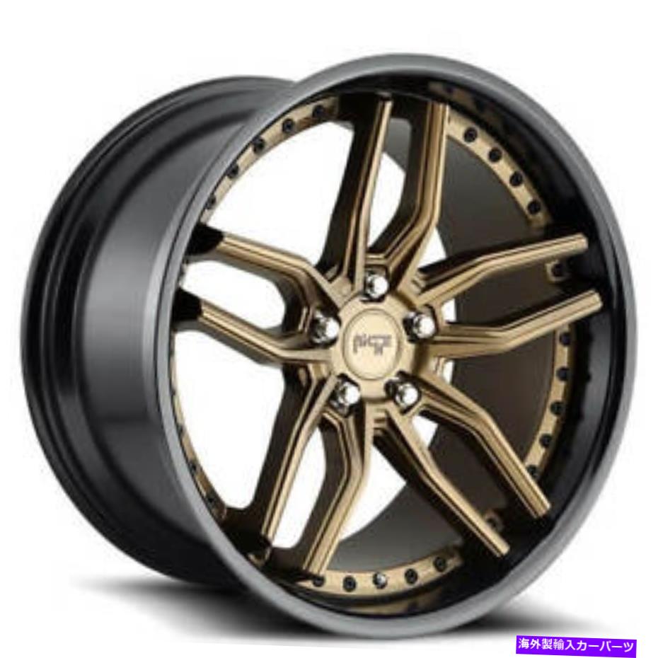 ホイール　４本セット （4）20 "ニッチホイールM195メトスマットブロンズフェイスリム（B46） (4) 20" Niche Wheels M195 Methos Matte Bronze Face Rims(B46)【並行輸入品】｜Us Custom Parts Shop USDM