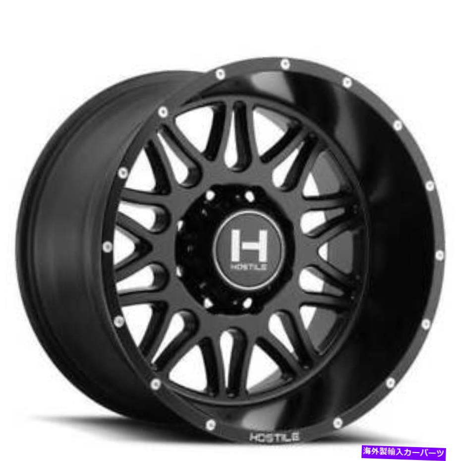 ホイール　４本セット （4）20 "敵対的なホイールH111 Blaze Asphalt（Satin Black）Off Road（B1） (4) 20" Hostile Wheels H111 Blaze Asphalt (Satin Black) Off Road(B1)【並行輸入品】｜Us Custom Parts Shop USDM