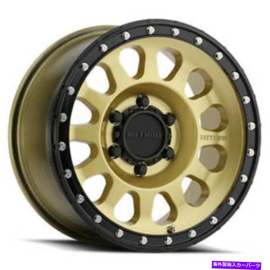 ホイール　４本セット （4）17x8.5 "メソッドホイール315ゴールド、黒いリップオフロードリム（B1） (4) 17x8.5" Method Wheels 315 Gold with Black Lip Off Road Rims(B1)【並行輸入品】｜Us Custom Parts Shop USDM