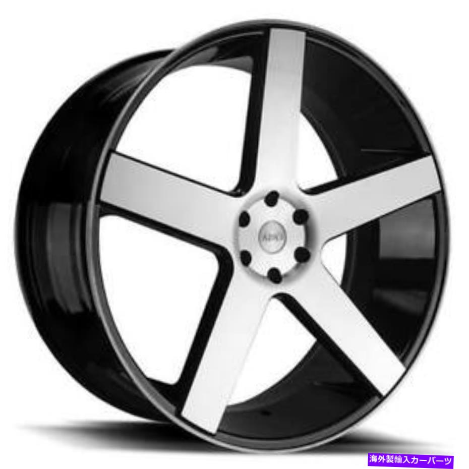 ホイール 4本セット (4)22 "AzadホイールAZ5198ブラック機械加工リム(B1) (4) 22" Azad Wheels AZ5198 Black Machined Rims(B1)【並行輸入品】|Us Custom Parts Shop USDM