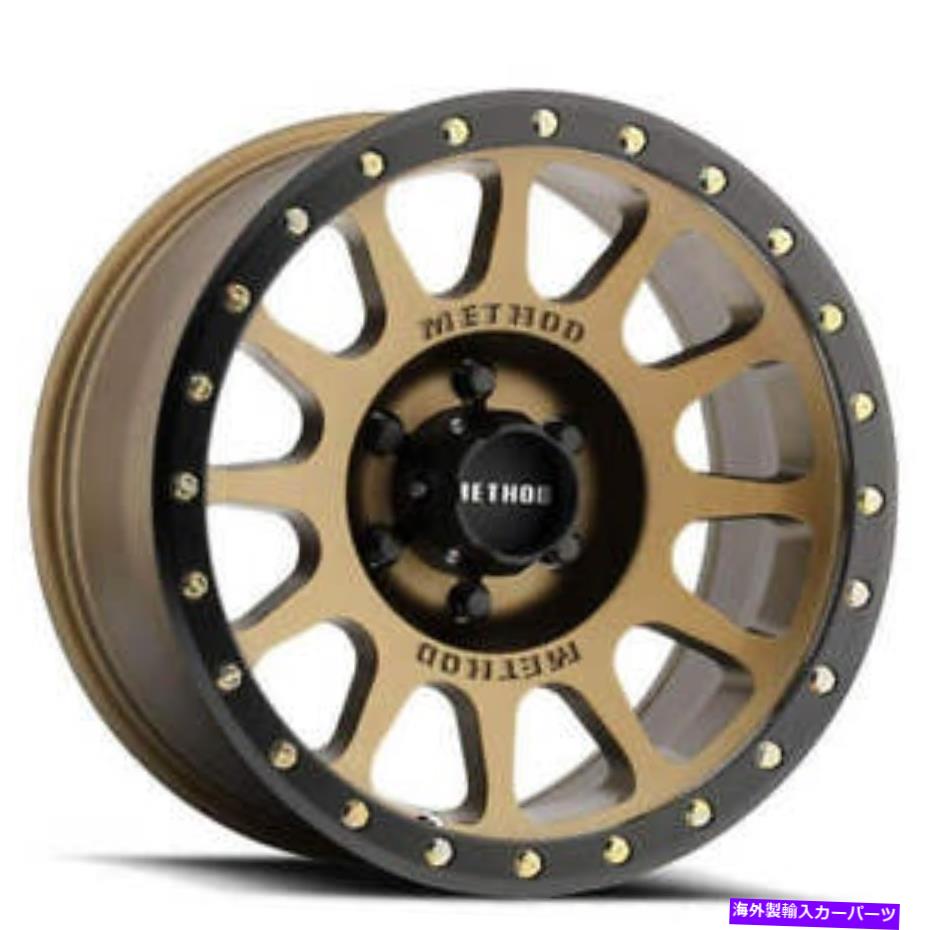 ホイール 4本セット (4)18 "メソッドホイールMR305 NVブロンズオフロードリム(B1) (4) 18" Method Wheels MR305 NV Bronze Off Road Rims (B1)【並行輸入品】|Us Custom Parts Shop USDM
