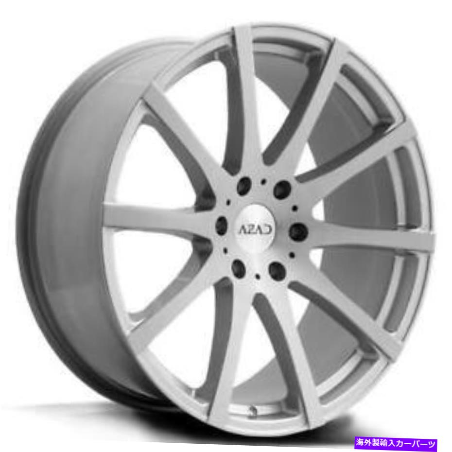 ホイール 4本セット (4)22 "AZADホイールAZ1970ブラシ付きシルバーリム(B32) (4) 22" Azad Wheels AZ1970 Brushed Silver Rims(B32)【並行輸入品】|Us Custom Parts Shop USDM