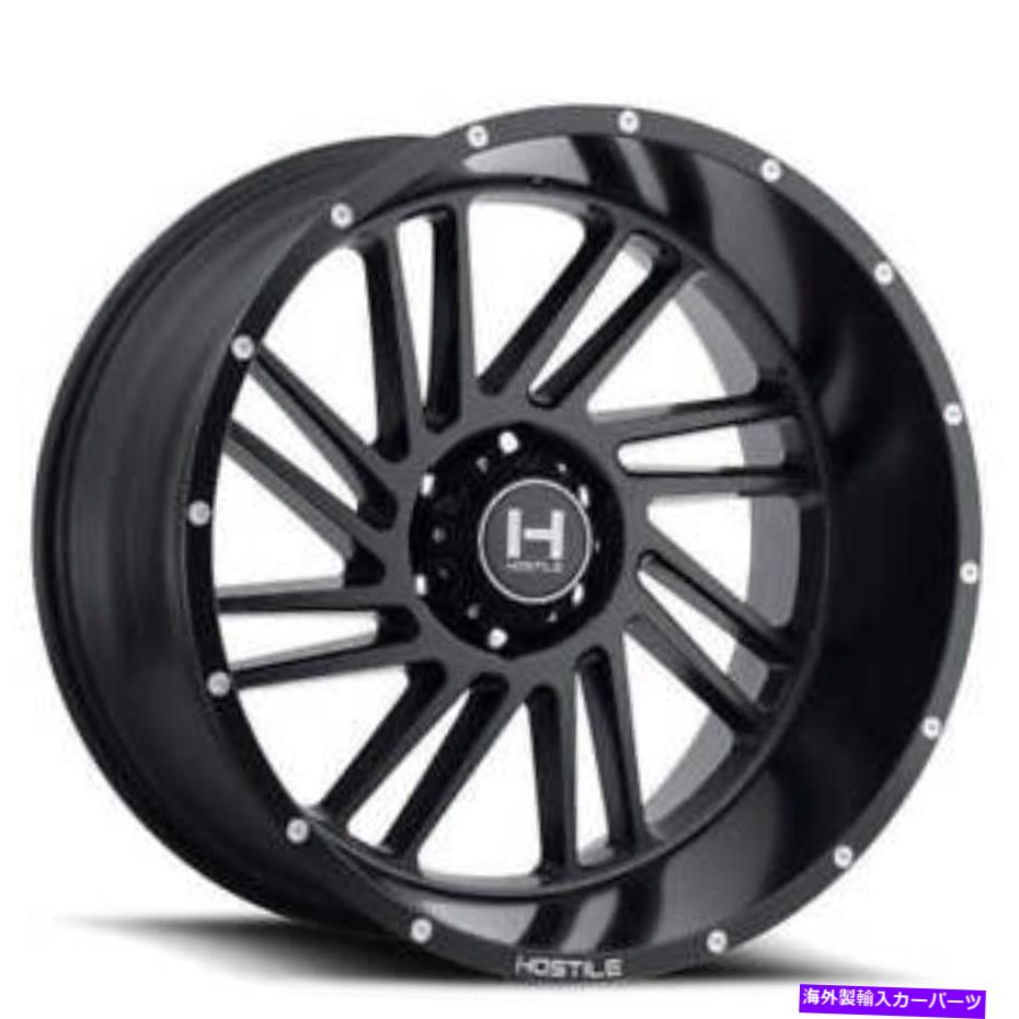 ホイール 4本セット (4)20x9敵対的ホイールH110ストライカーアスファルト(サテンブラック)ロードオフ(B2) (4) 20x9 Hostile Wheels H110 Stryker Asphalt (Satin Black) Off Road(B2)【並行輸入品】|Us Custom Parts Shop USDM