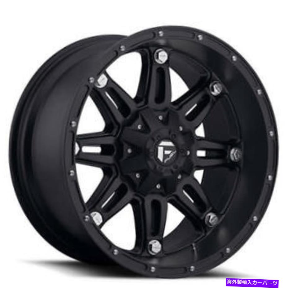 ホイール　４本セット （4）20x12燃料ホイールD531人質マットブラックオフロードリム（B48） (4) 20x12 Fuel Wheels D531 Hostage Matte Black Off Road Rims (B48)【並行輸入品】